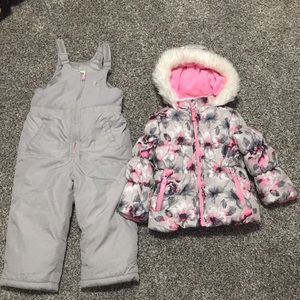 Oshkosh Girls Puffer Coat & Snow Pants 4T
